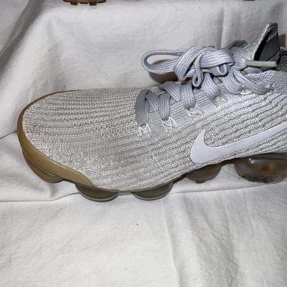 Nike Air VaporMax Flyknit 3 Sneaker white/white/Pure Platinum size 10m - Picture 8 of 8